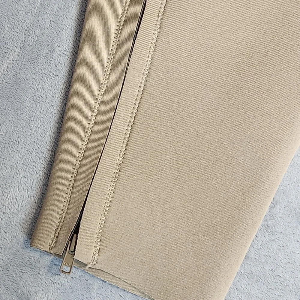 New SKIMS Sport Swim Scuba High Waisted Ankle Zip Leggings Desert 2X Tan